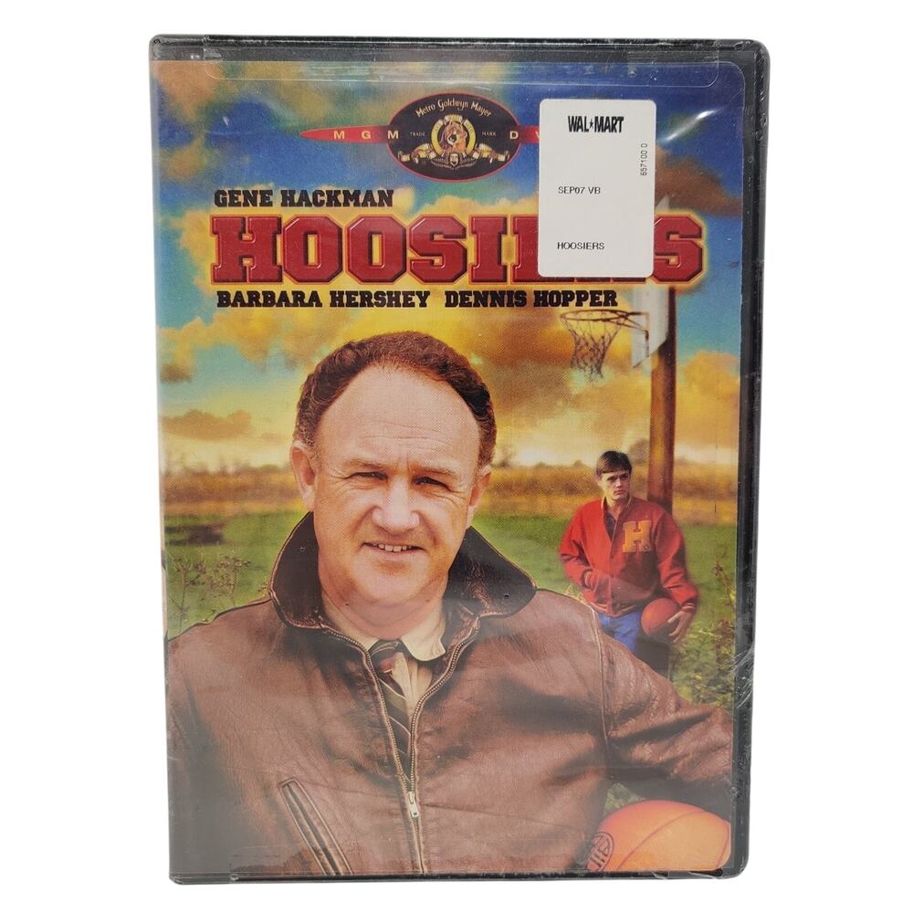 Hoosiers DVD 1986 PG Gene Hackman Barbara Hershey Dennis Hopper